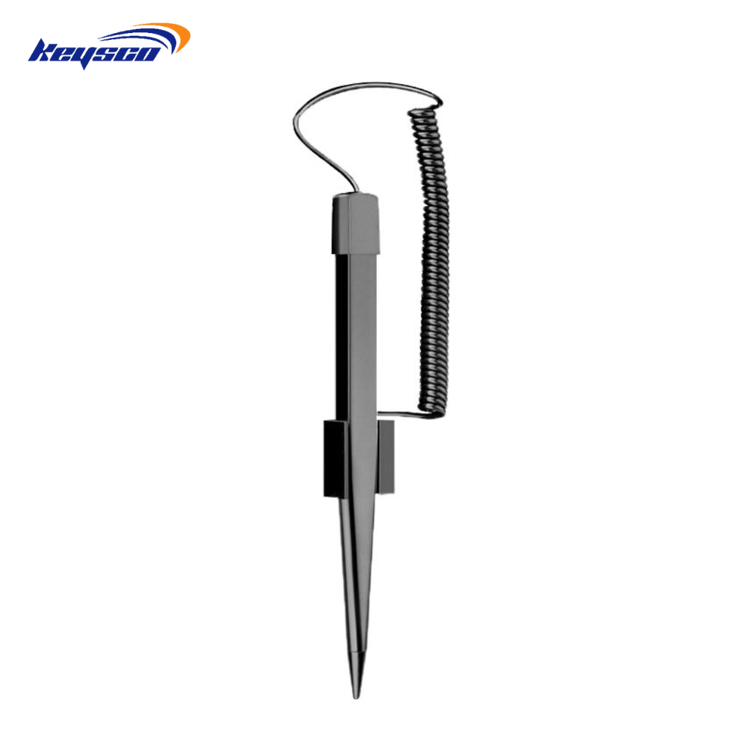 Estilógrafo Ligero con Punta Dura para Navegación en Coche, GPS, Pantalla Táctil POS, con Ranura para Cable Anti-perdido, Negro Blanco