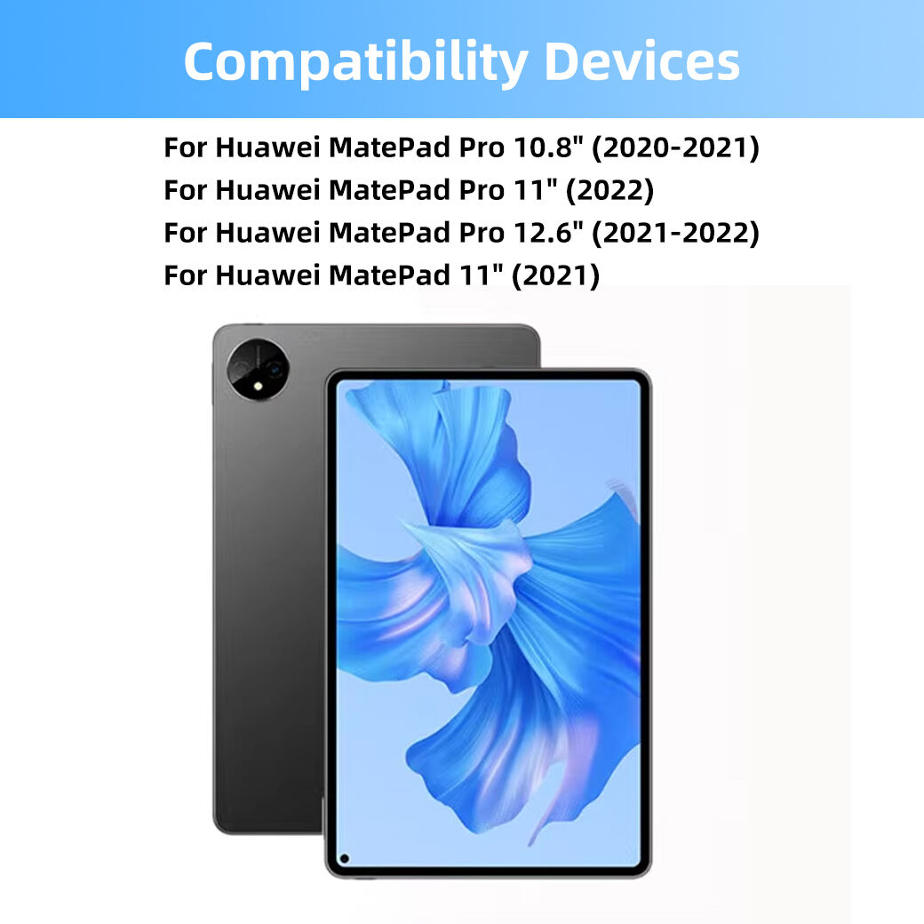 huawei matepad integrated keyboard case innovative 3 way stand  stain resistant fabric-11
