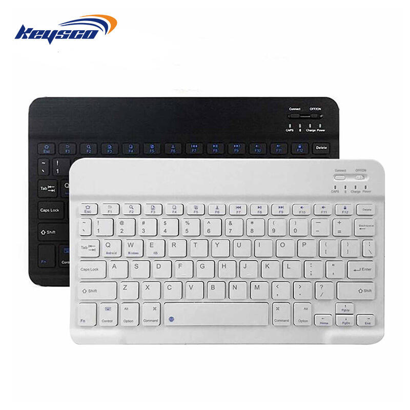 Ultra-énkés Bluetooth vezeték nélküli billentyűzet Apple iPad iPhone Universális Táblagép Mini billentyűzet iPhone IOS Android 10 inch és 7 inch