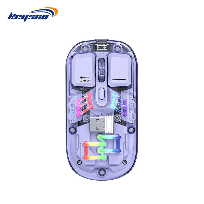 Dual-Mode Rechargeable Wireless Gaming Mouse - 2.4G&Bluetooth Connectivity, Right-Hand Ergonomic Design, Universal for Laptops/Tablets