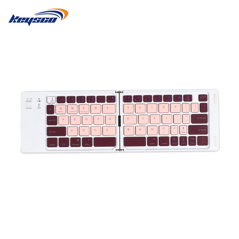 Multi-Device Compatible Folding Bluetooth Keyboard for IBM PC MAC iPad iPhone Customizable Portable Office Essential