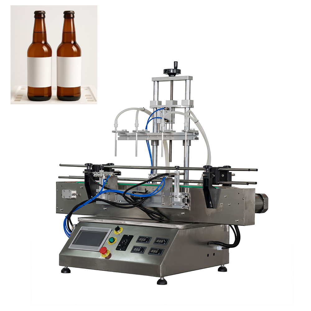 Low-cost high-speed beer filling machine, semi-automatic liquid filling machine
