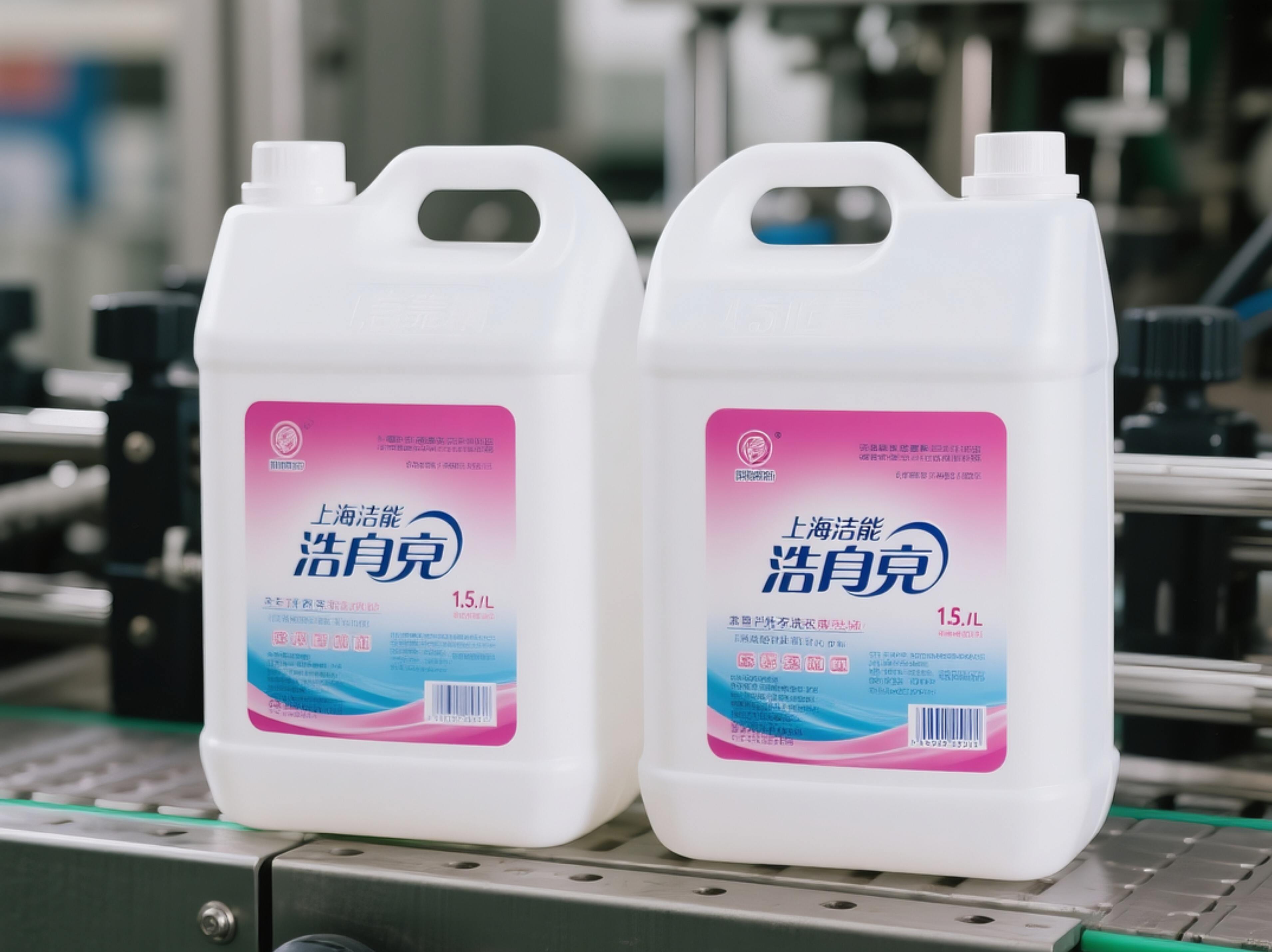 flat detergent bottle dual side labeling household chemicals-1