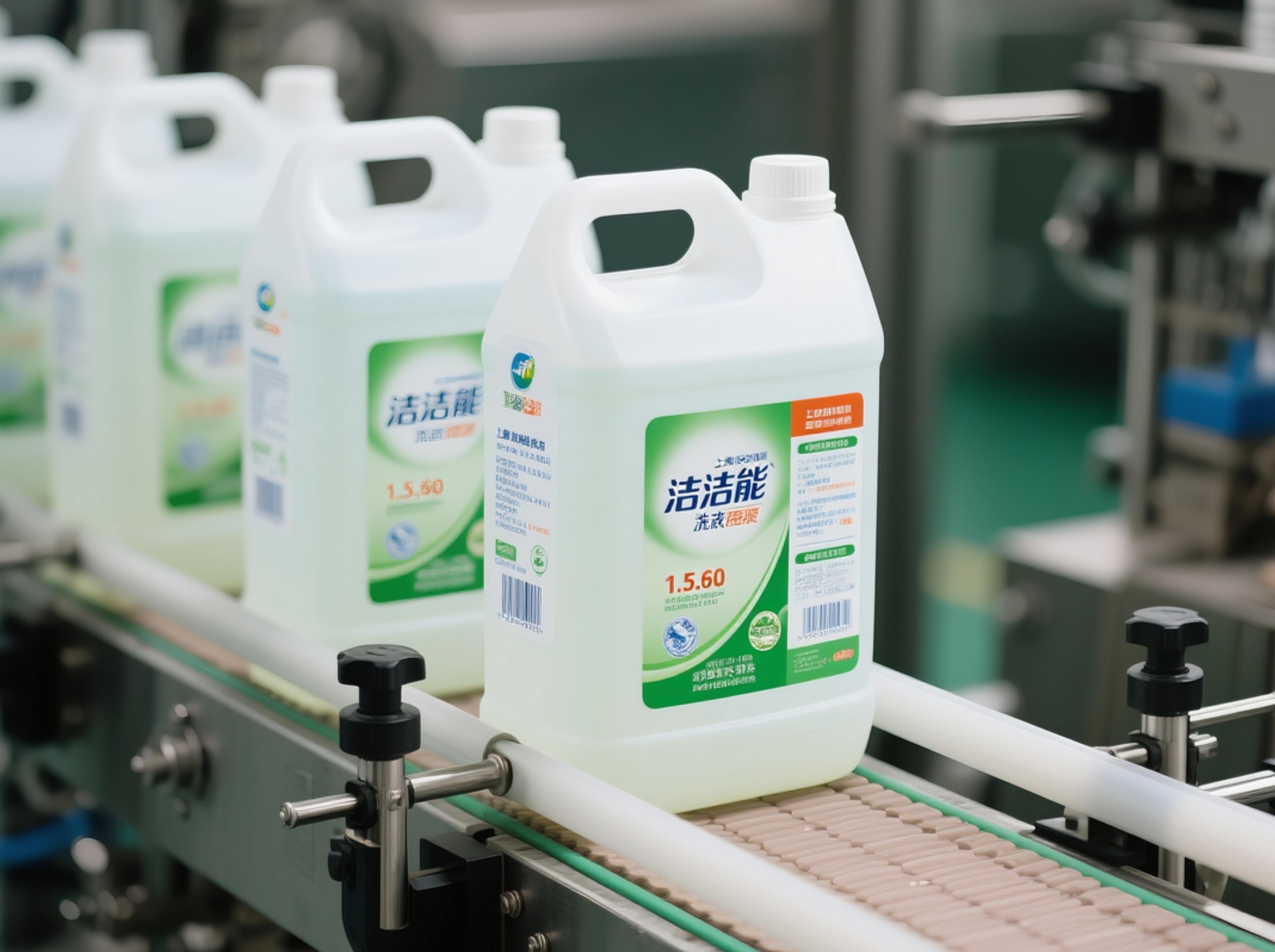flat detergent bottle dual side labeling household chemicals-0