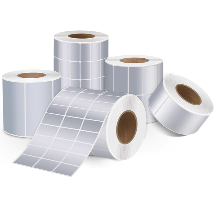 Printable Matte Silver Adhesive Labels - Premium Metallic Paper for Inkjet & Laser