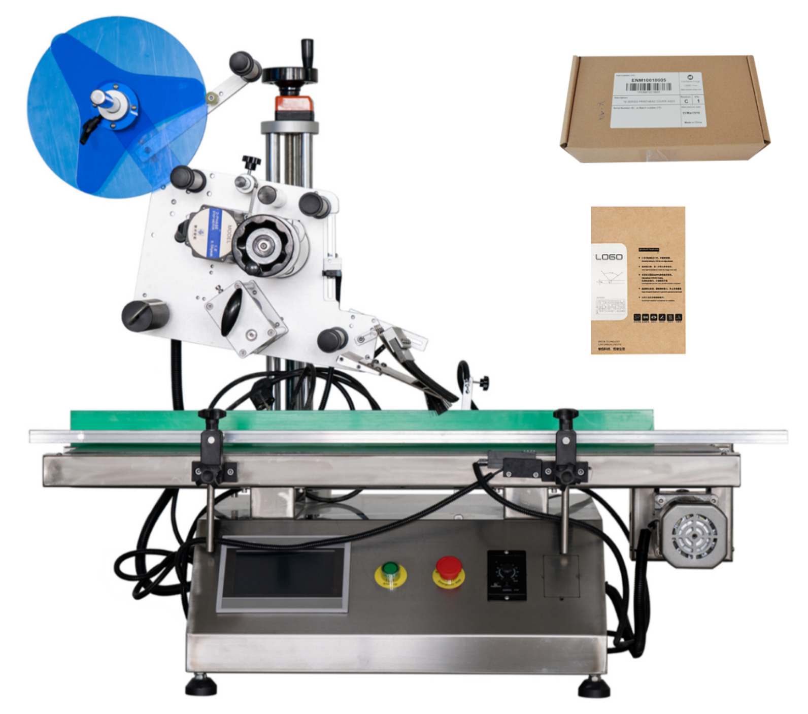 Desktop Labeling Machine Flat-Surface Labeling Machine Labeling for Express Parcels / Courier Boxes