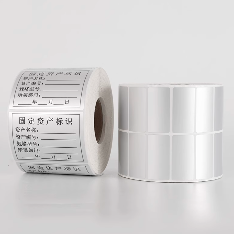 Commercial Grade Matte Silver Self-Adhesive Label Paper - Durable for Product Labeling