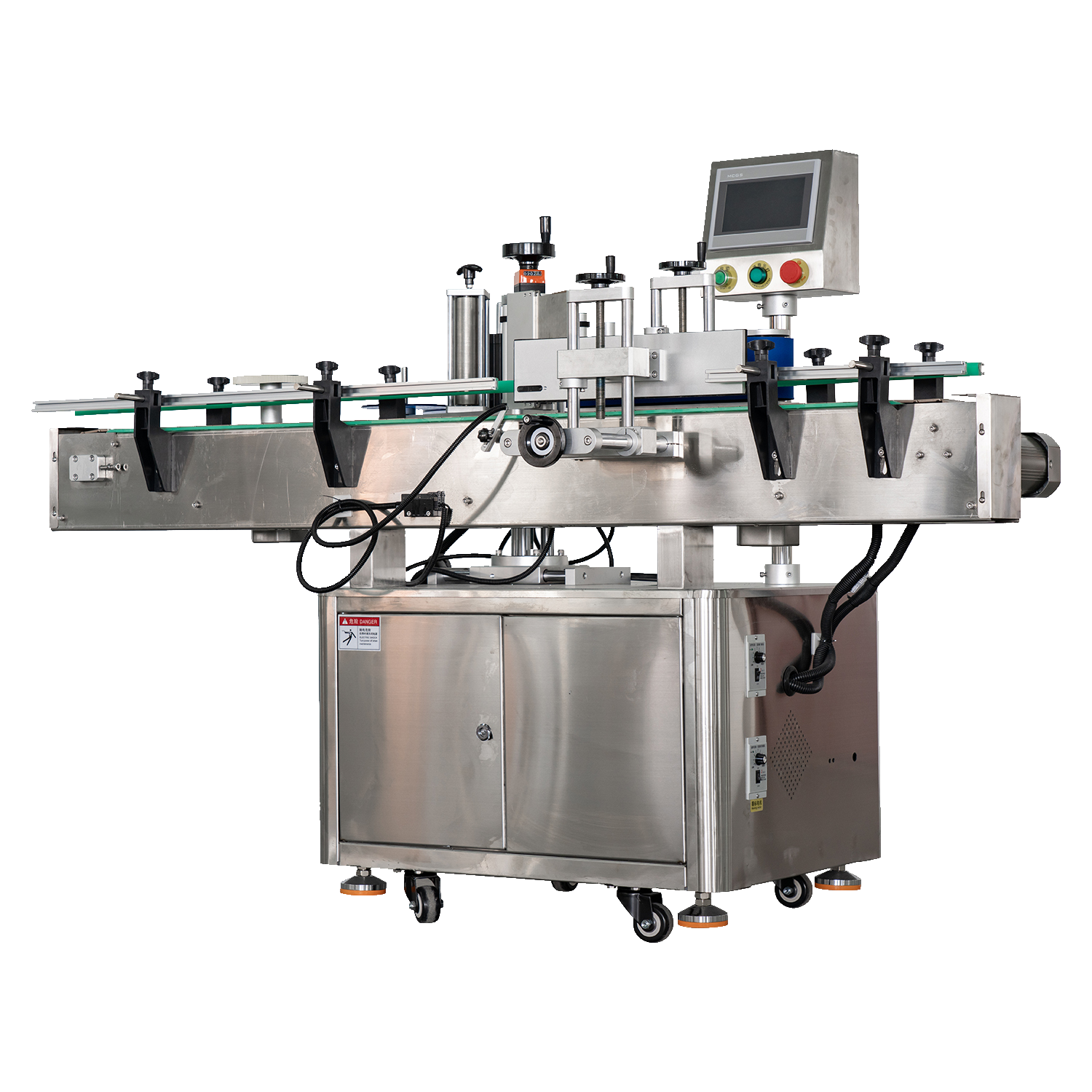 High Speed Automatic Double Sides Plane Square Bottle Flat Surface Labeling Machine