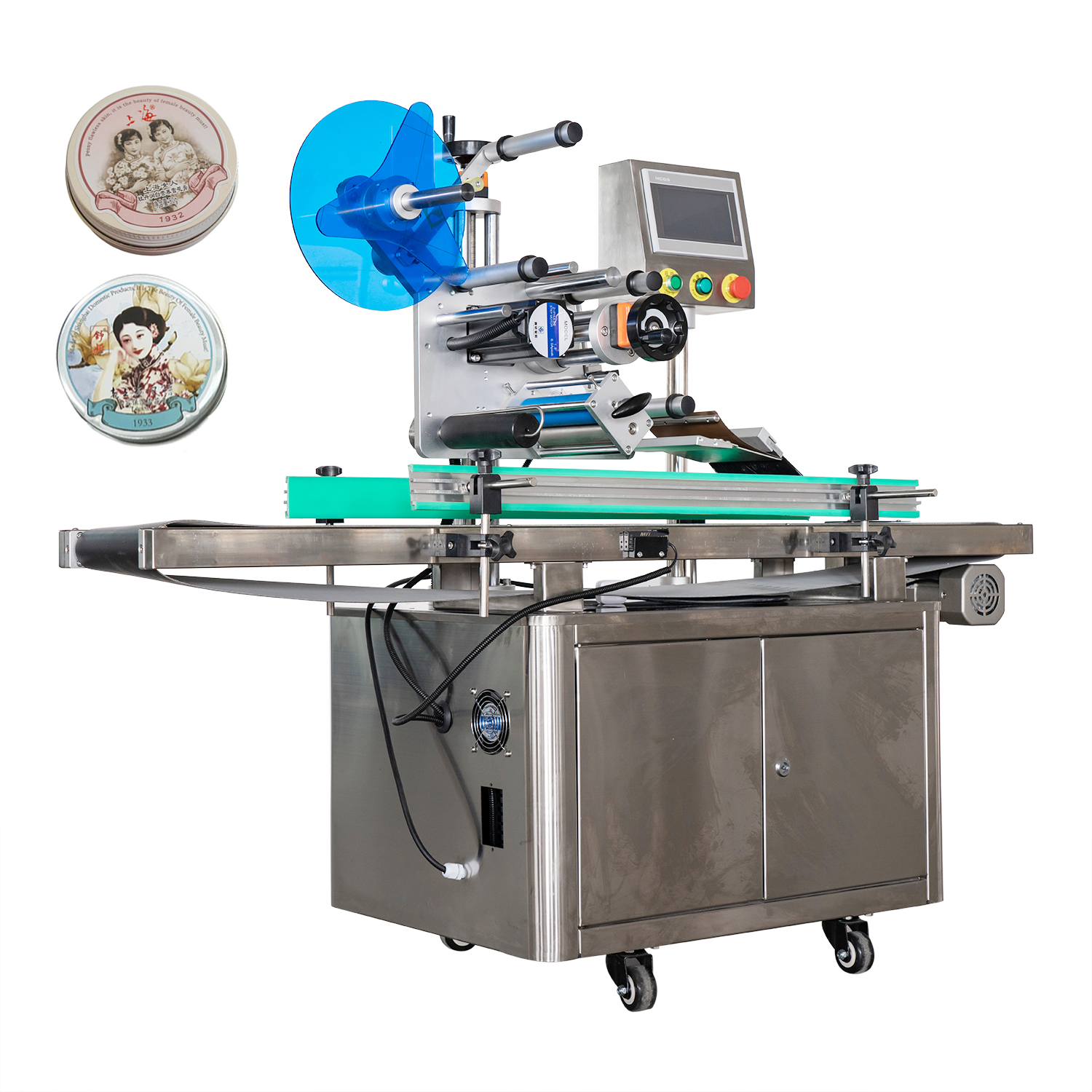 Full-Automatic Top Labeling.Machine for Cosmetics