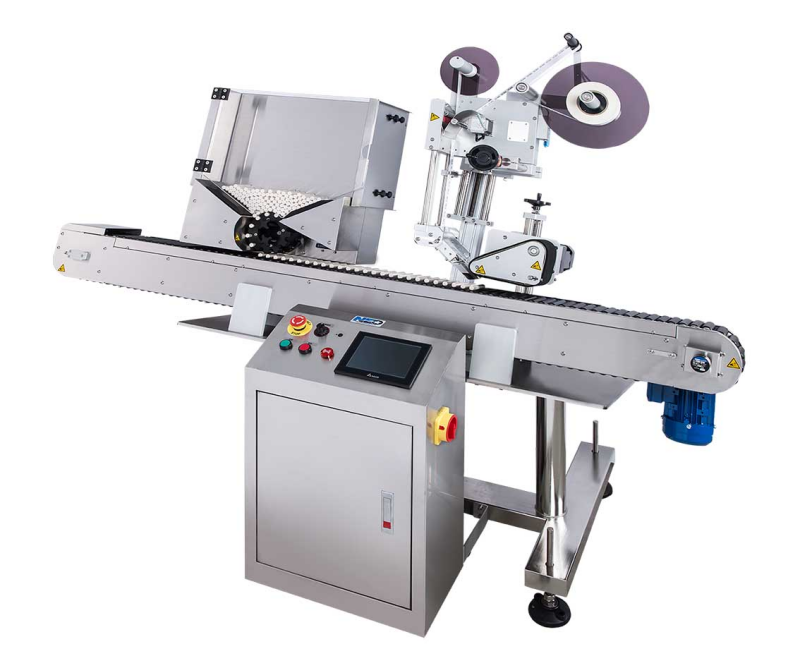 Автоматичний горизонтальний апарат для маркування круглих пляшок високої якості: створений на довгий термін експлуатації