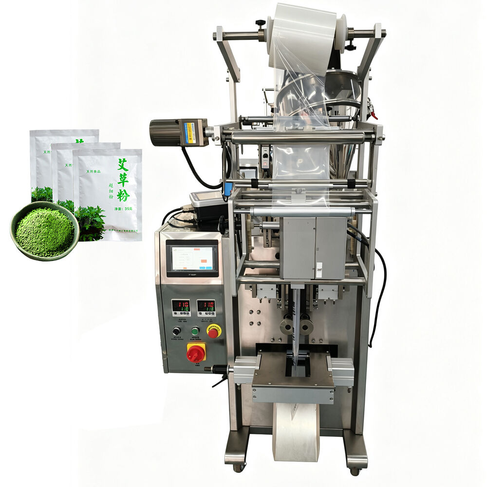 Vertical Form Fill Seal Packaging Machine, Automatic Powder Granule Sachet Packing Machine for Spice Coffee Herbal Medicine