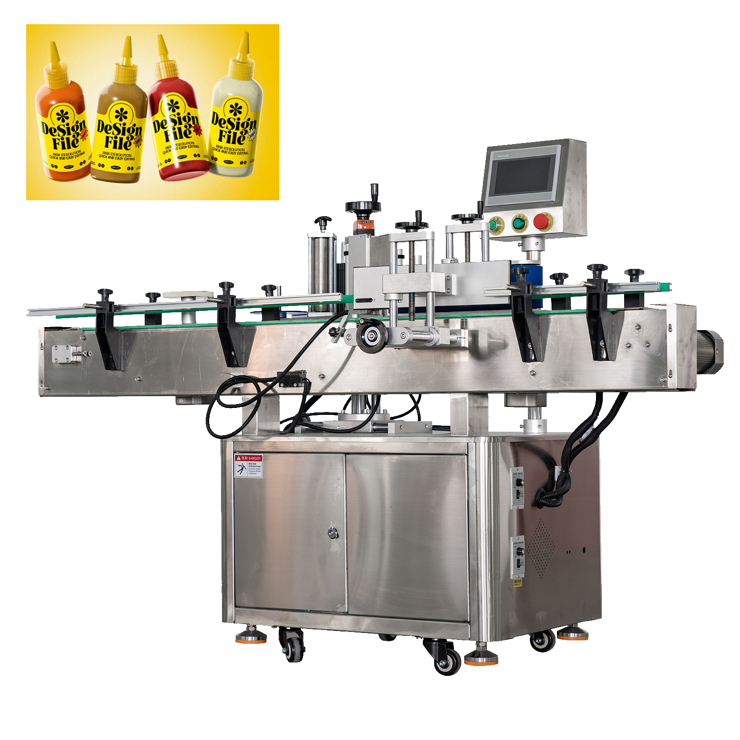 Economical and Practical Labeling Machine Food Industry Glass and Plastic Round Bottle Dedicated Labeling Machine