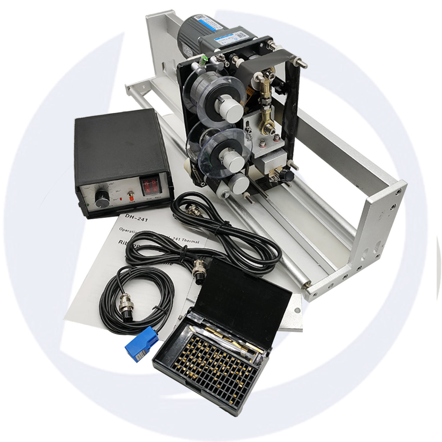 HP-241G Foydalanishga oson Yarim avtomatik Elektr kodlash sana printeri plastik hamma, qog'oz qutilar ustida