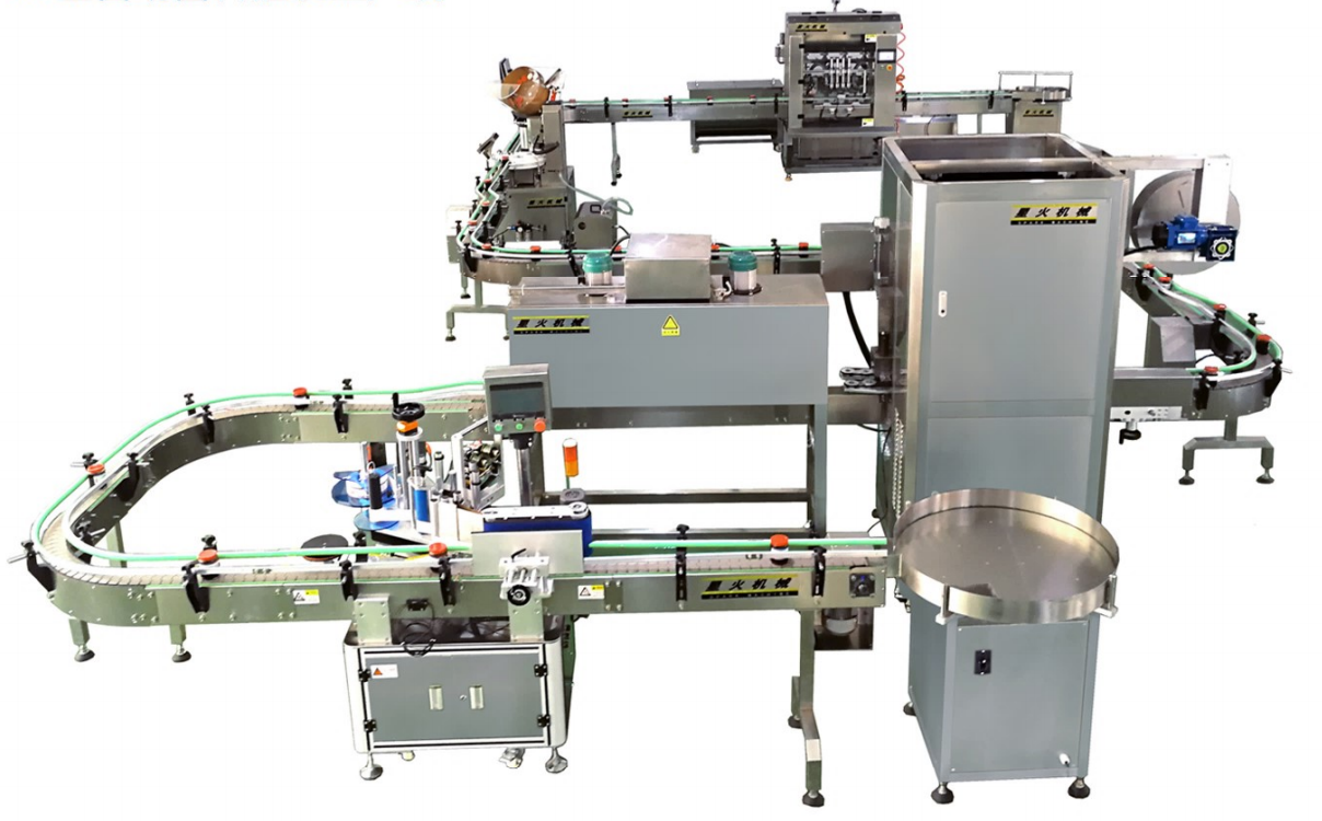 full automatic honey filling and labeling production line-3