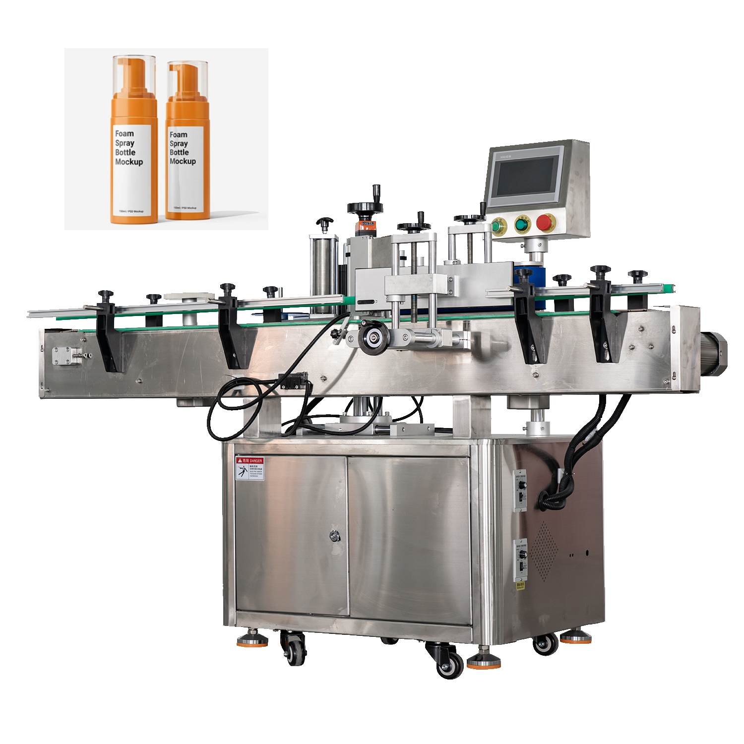 Automatic Labeling Machine for Cylindrical Bottles