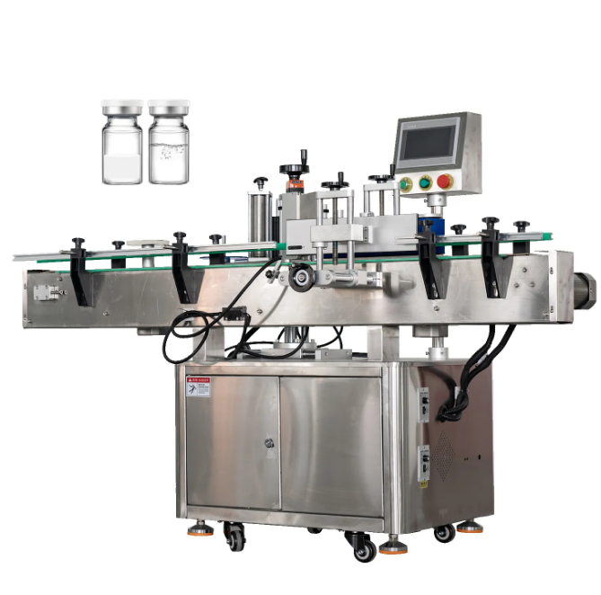Hvordan synkroniserer en automatisk to-sidet etiketapplikator top- og bundetikettering?