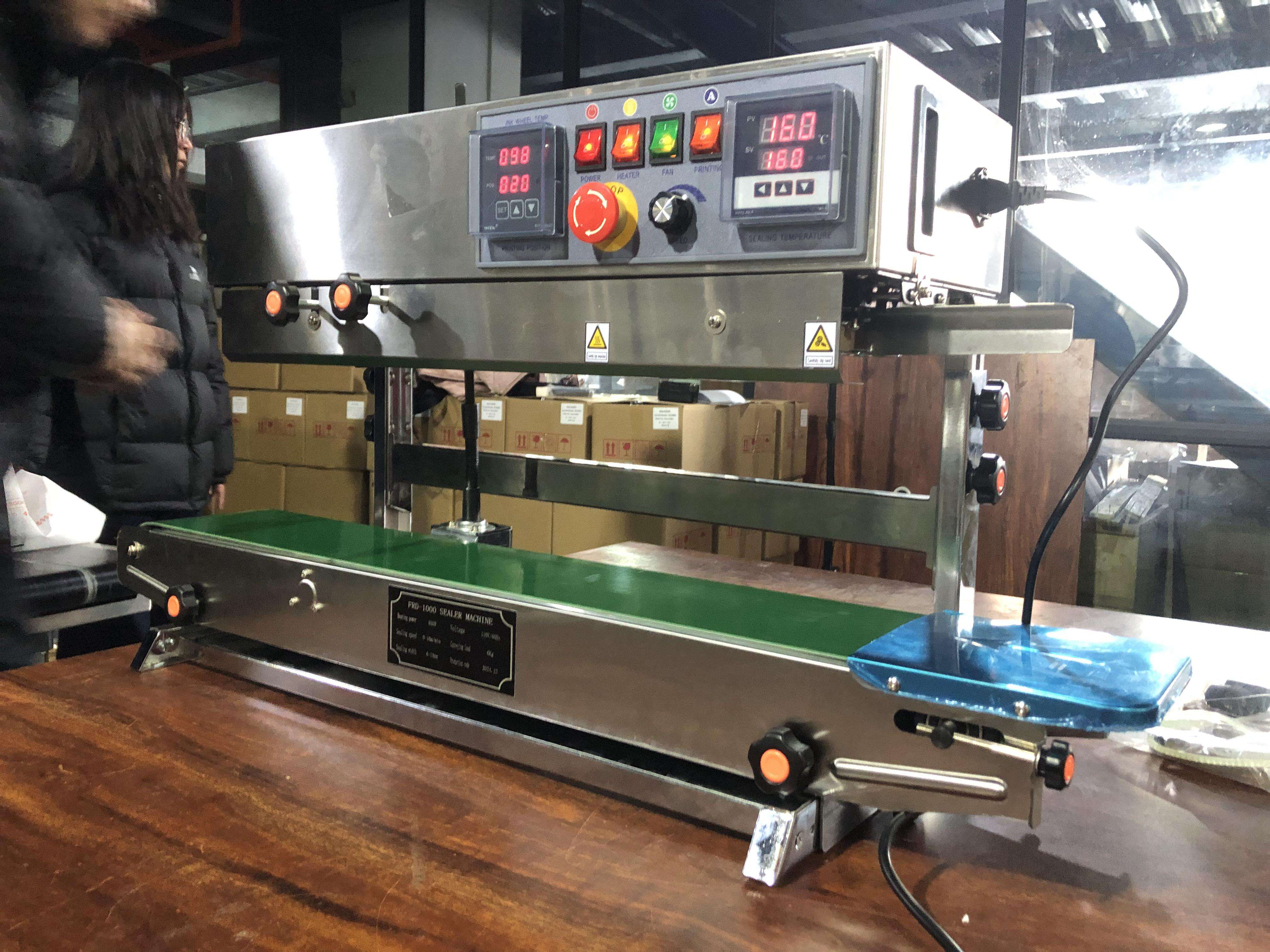 Automatic Continuous Band Sealer with Hot-Stamp Coding