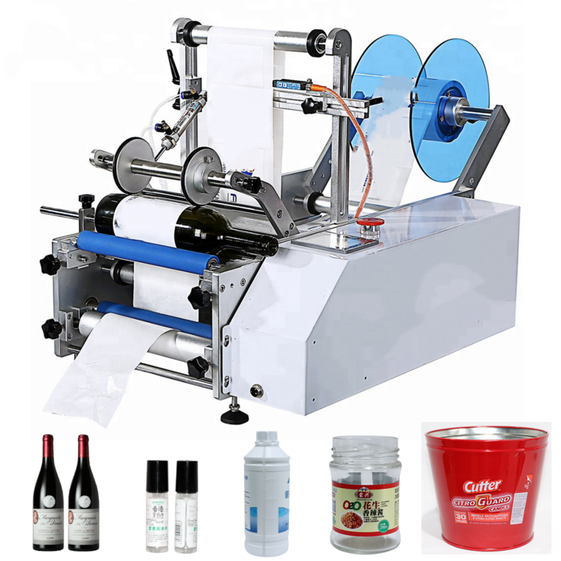 Our Semiauto Cylindrical Bottle Labeler: High Accuracy for Perfect Label Placement