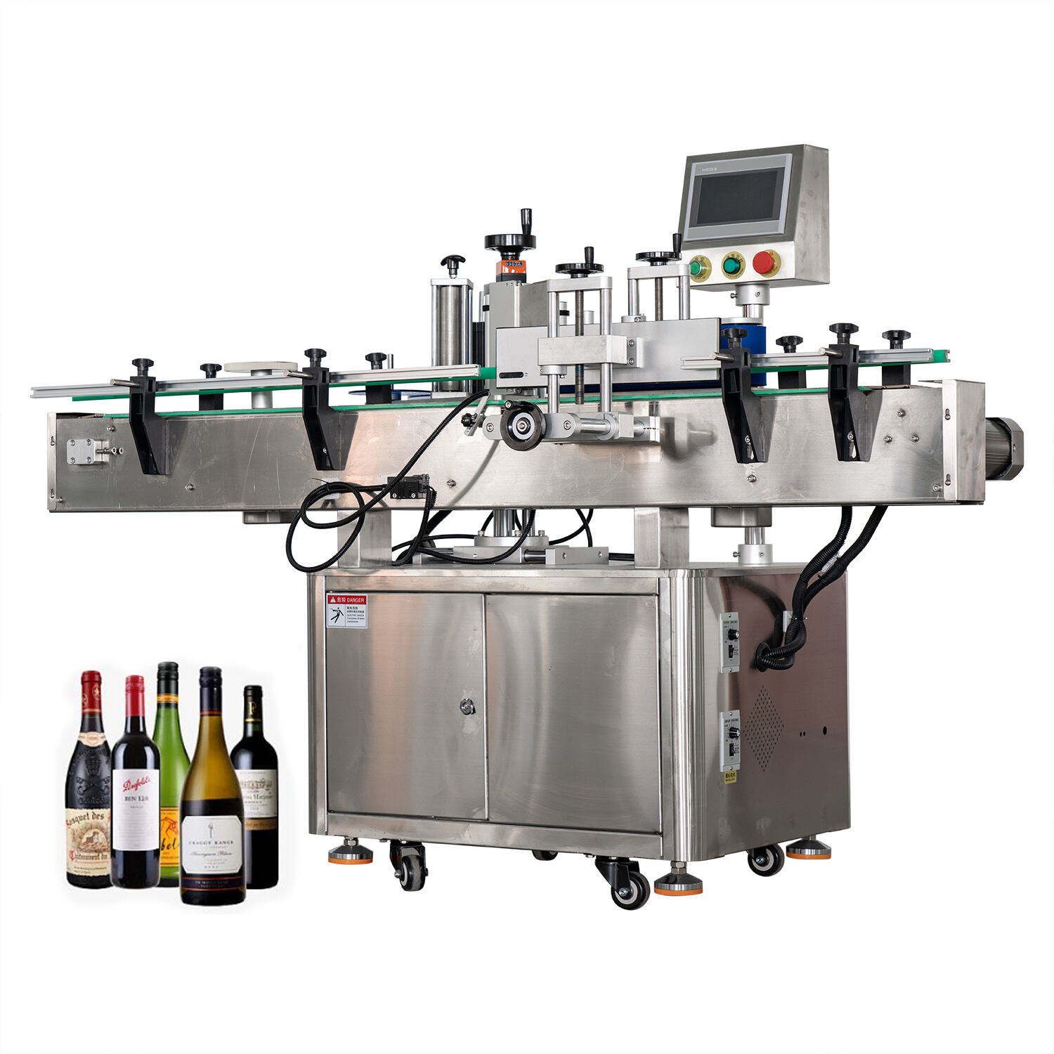 Precision Automatic Labeler for Round Bottles and Jars