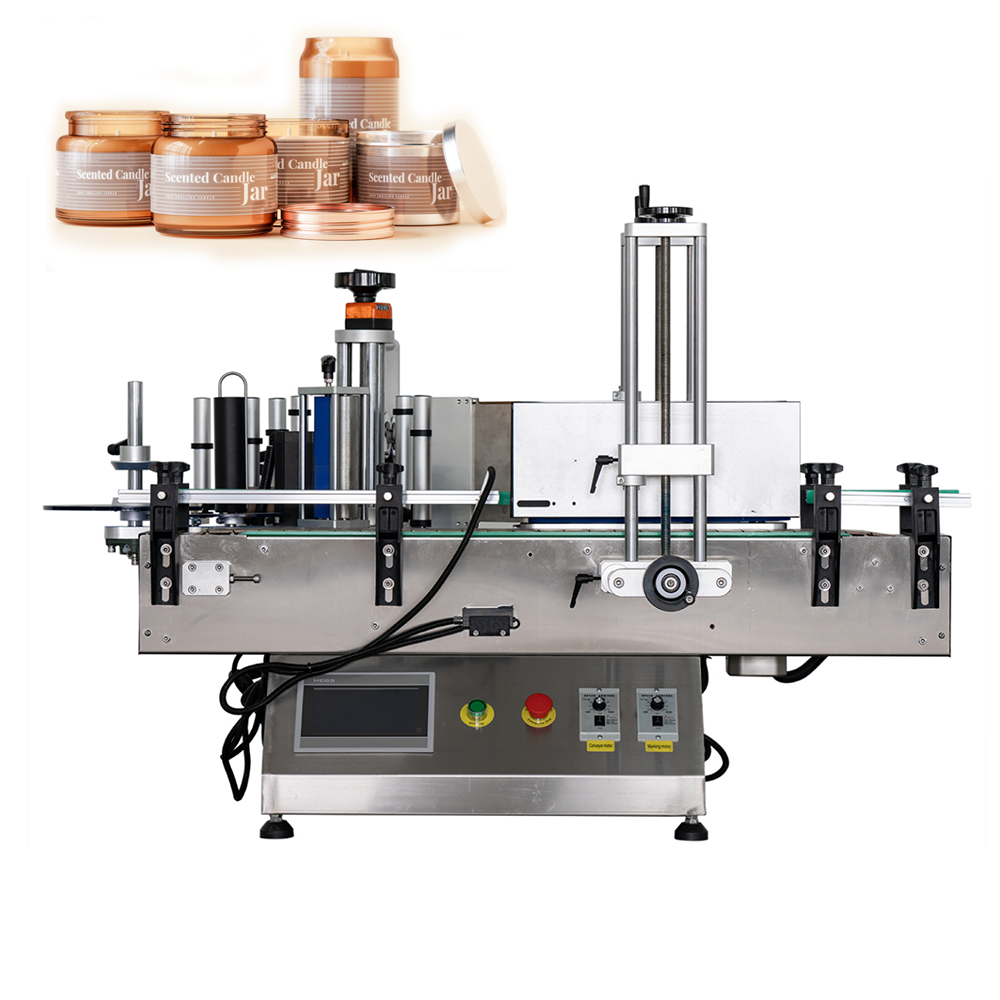 Tabletop Round Small Automatic Labeling Machine Round Square Bottle Cosmetic Wine Beverage Glass Bottle Labeling Machine