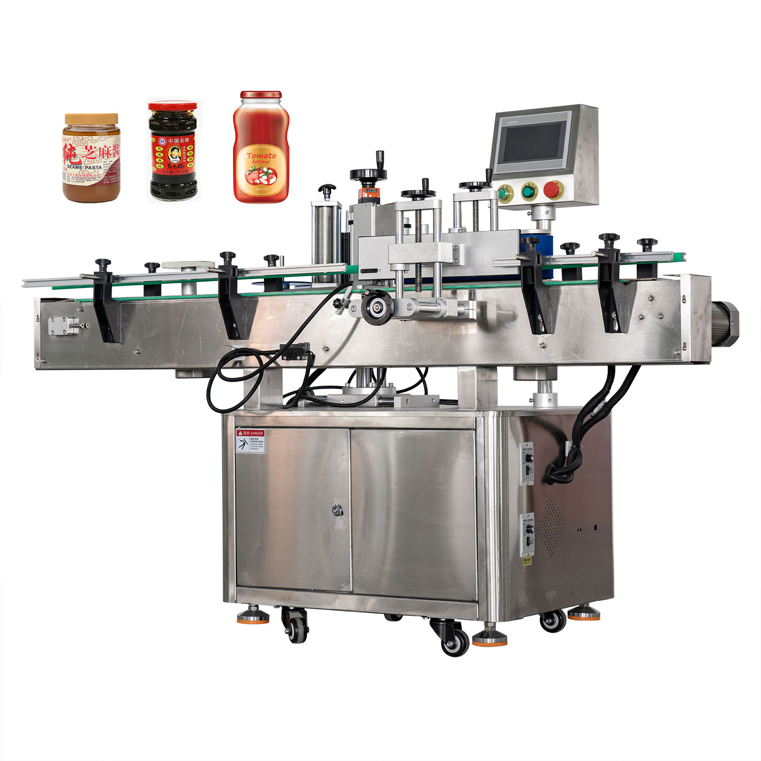 Automatic Sticker High Speed Rotary Round Bottles Self-Adhesive Labeling Machine