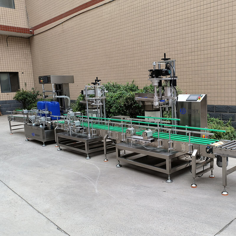 Dual-head Liquid Weighing Filling and Automatic Capping Line manufacture