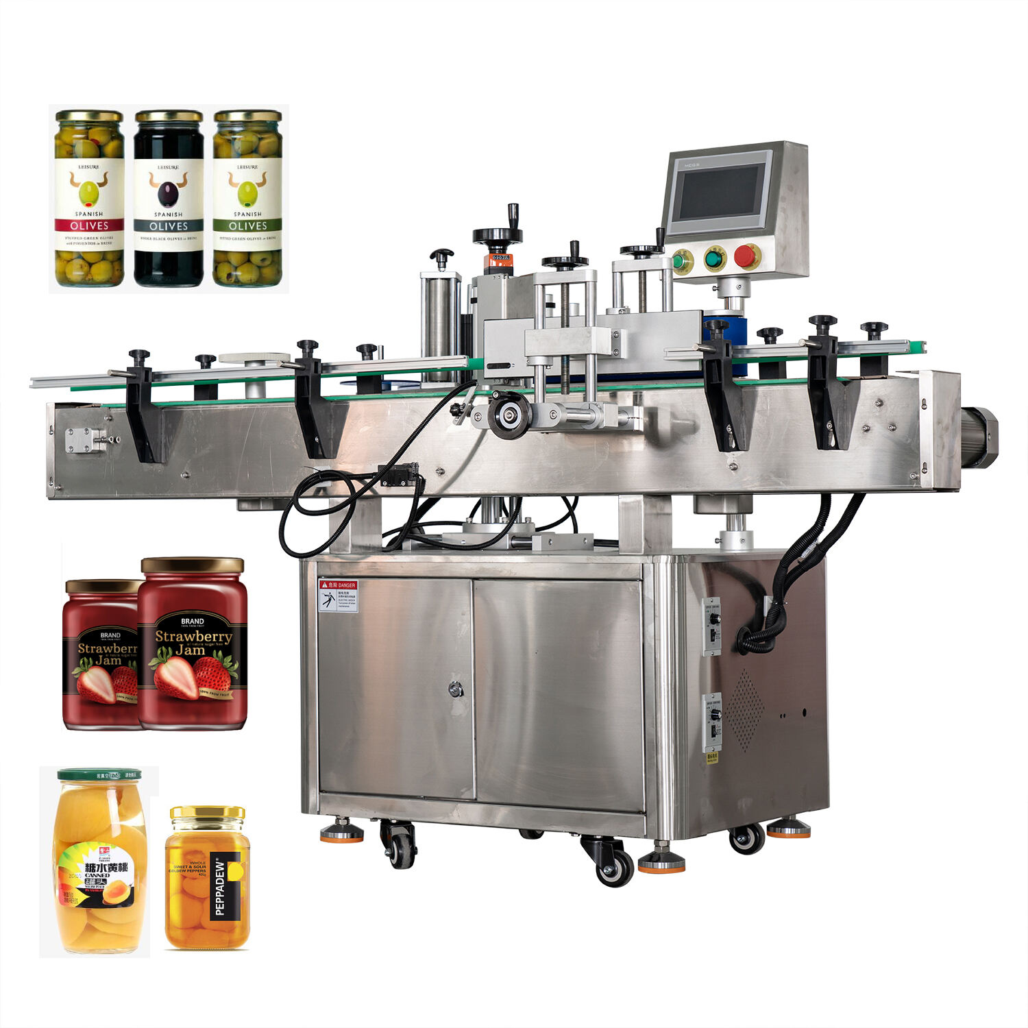 Automatic Positioning Round Bottle Labeling Machine for Wine Bottles