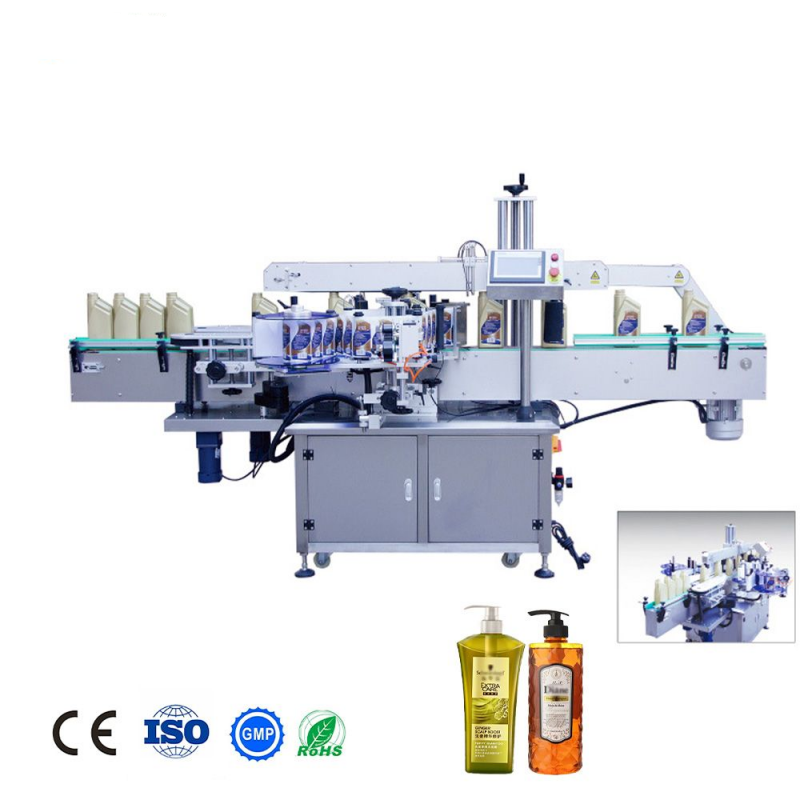 Applicateur automatique de labels deux côtés pour bouteilles en verre : étiquetage précis pour récipients en verre