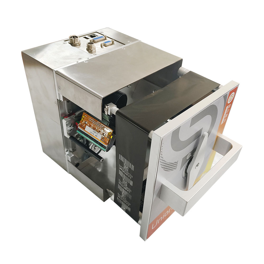 UC-X3 32mm QR Code TTO Printer with Intermittent Continuous Printhead Thermal Transfer Overprinter for Bag Packaging and Coding