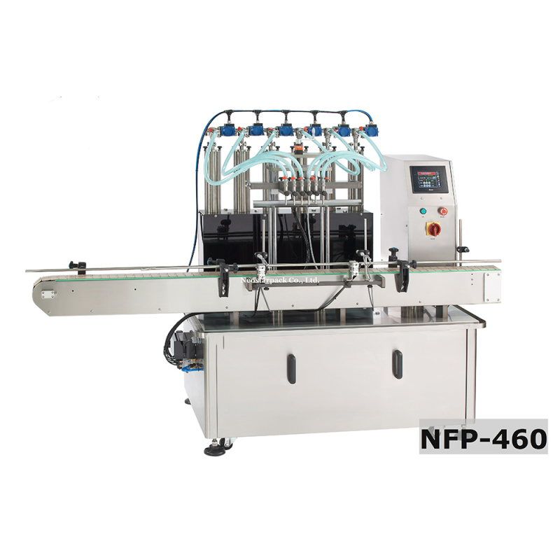 Nos caractéristiques de la machine de remplissage à pompe volumétrique 6 postes – Précision et efficacité combinées