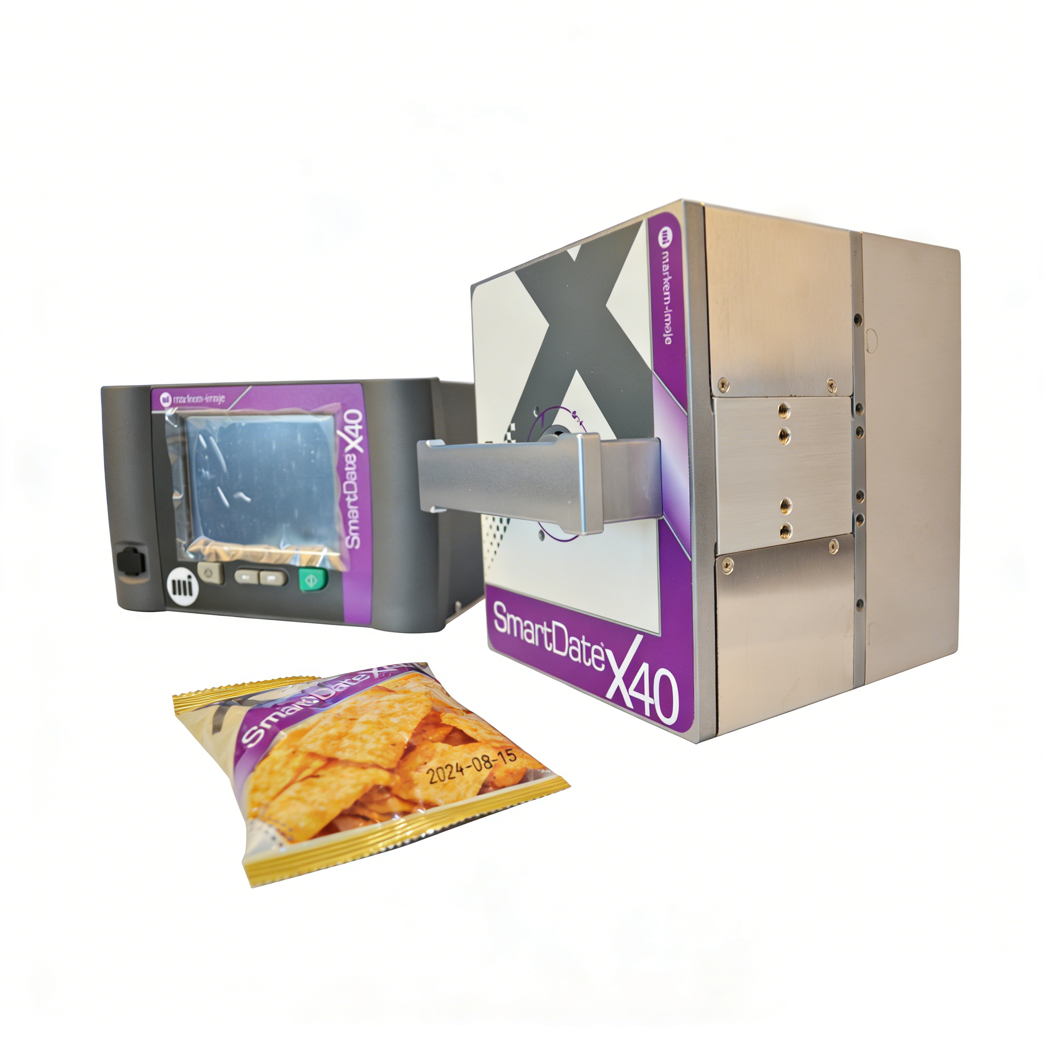  Markem Imaje Smartdate Printer X40 Date Printing Machine to Place Date and Batch Printing Speed up to 600mm/minute