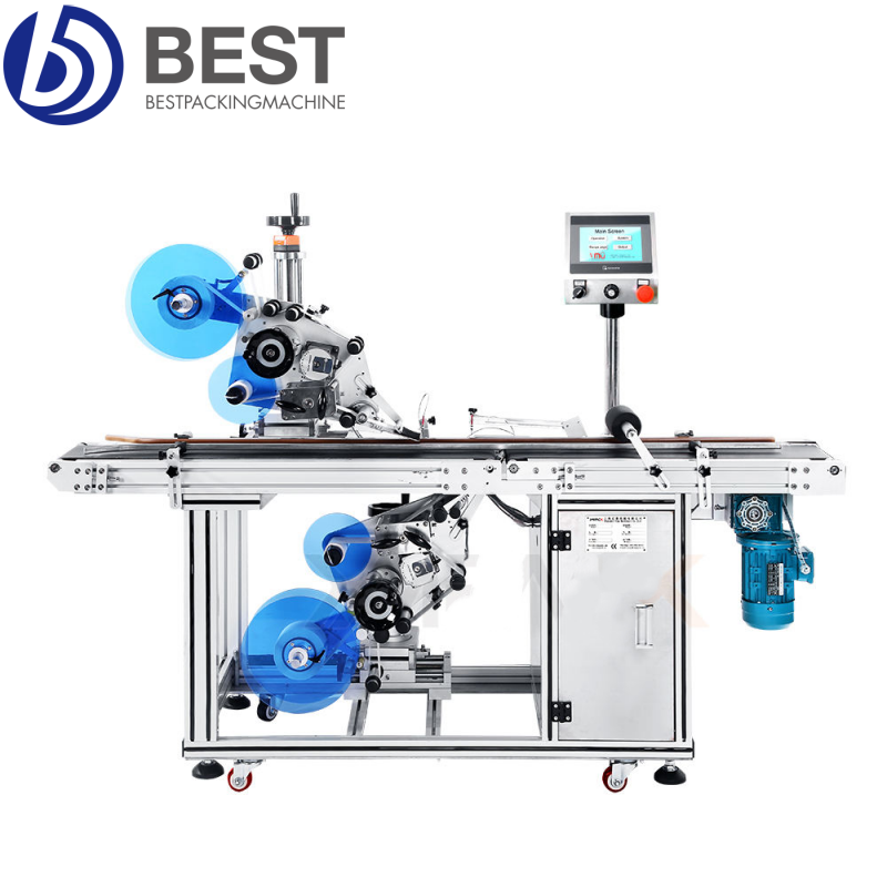 Aplicador automático superior de etiquetas duradero – Integral para el envasado automatizado