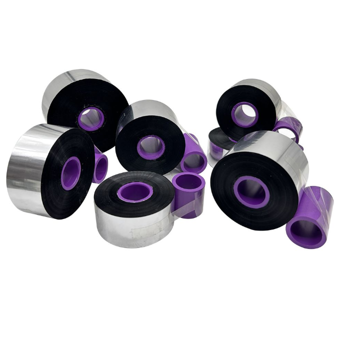 What standards do coding foil ribbons meet?