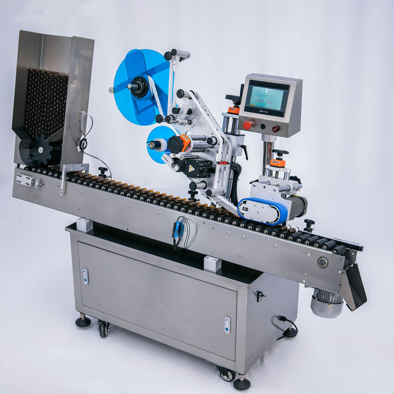 Наш автоматичний горизонтальний апарат для нанесення етикеток на круглі пляшки високої продуктивності: швидкість і надійність