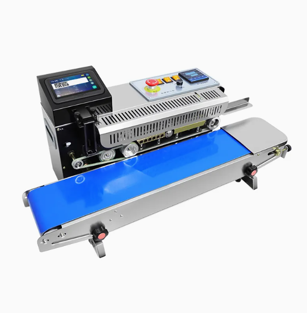 Continuous Band Sealer with Inkjet Printing - Horizontal Bag Sealing Machine, Intelligent Inkjet Coding