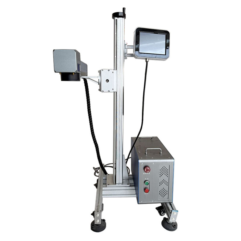 máy đánh dấu laser sợi vi mô 20W-30W cho Nhựa và Kim loại, có trục xoay tùy chọn