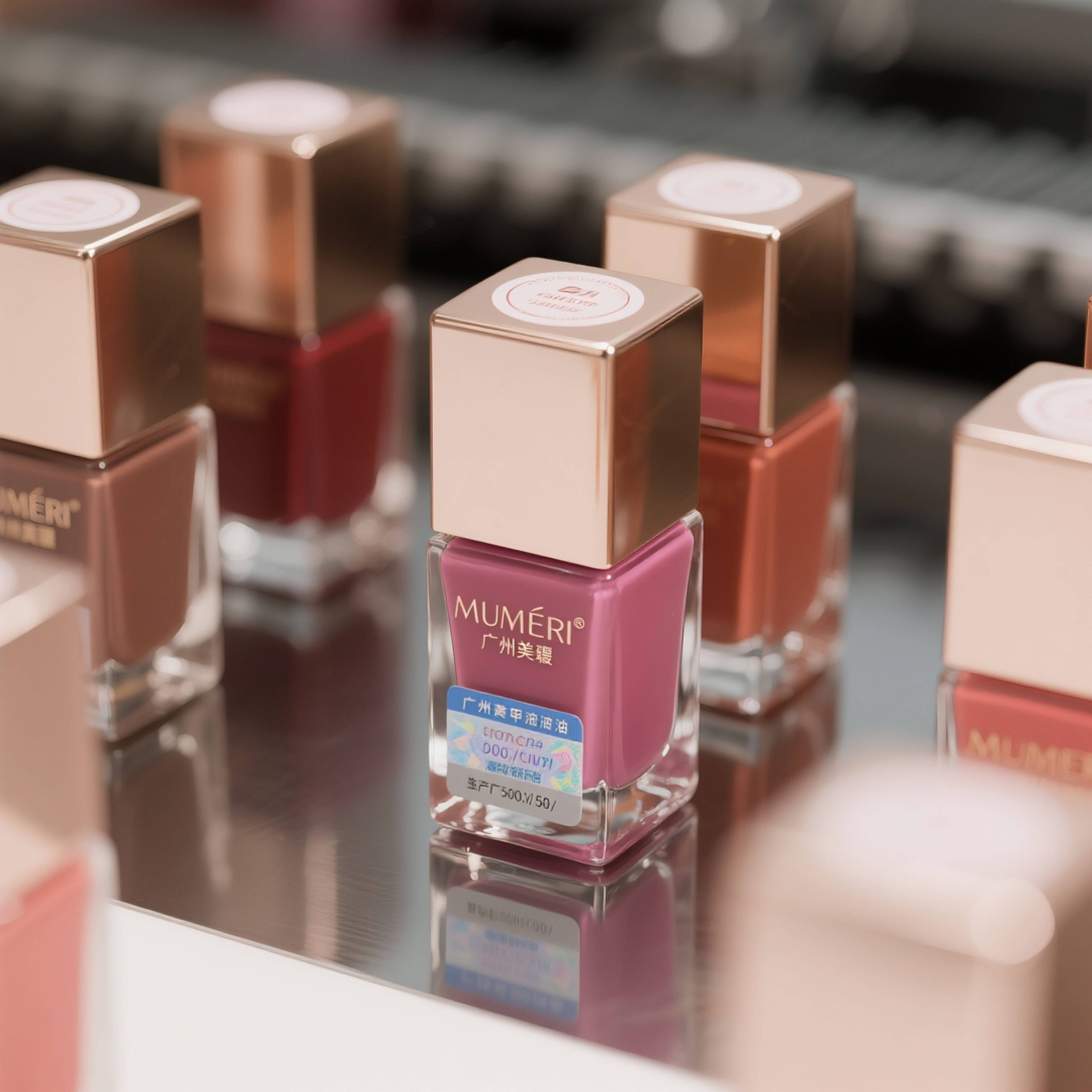 Nail Polish Bottle Dual-Side Labeling (Cosmetics & Personal Care)