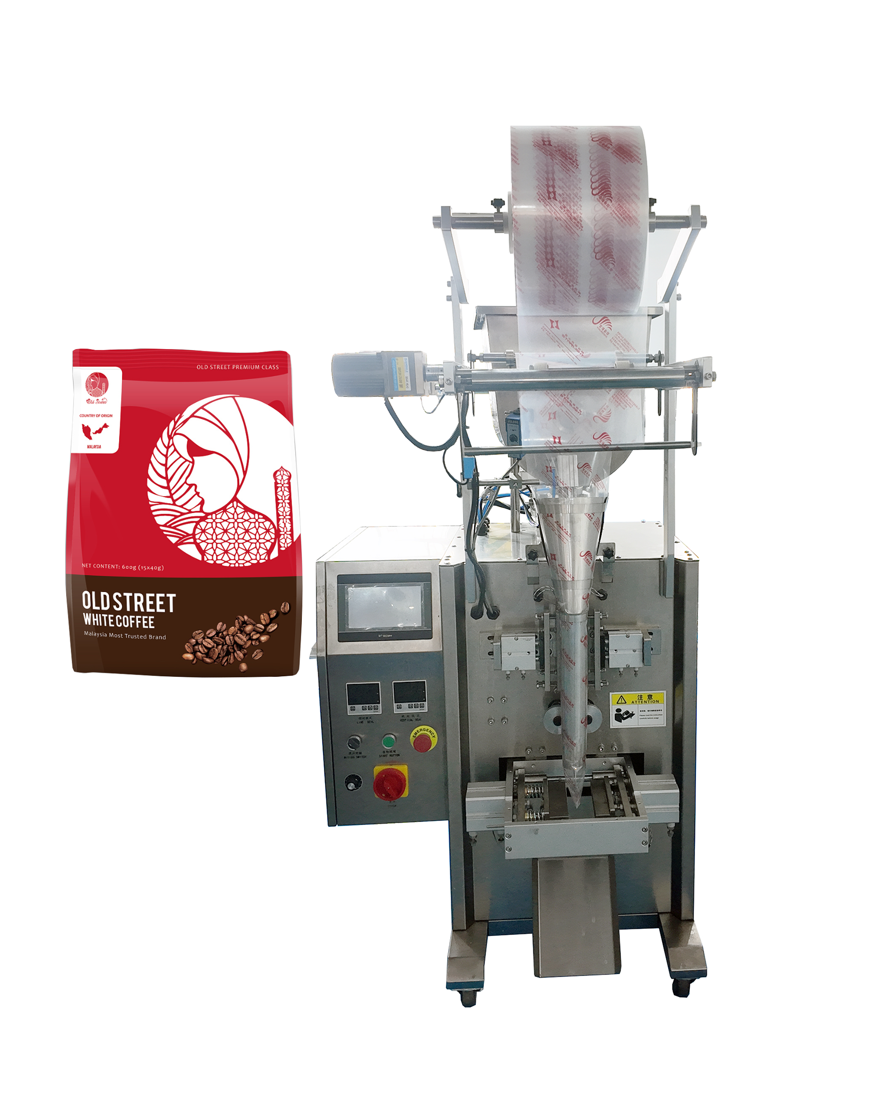 Automatic Vertical Packaging Sealing Machine for Plastic Milk Powder with Date Stamp