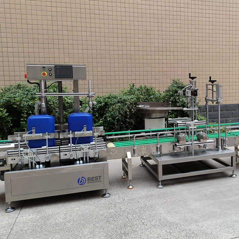 Dual-head Liquid Weighing Filling and Automatic Capping Line supplier