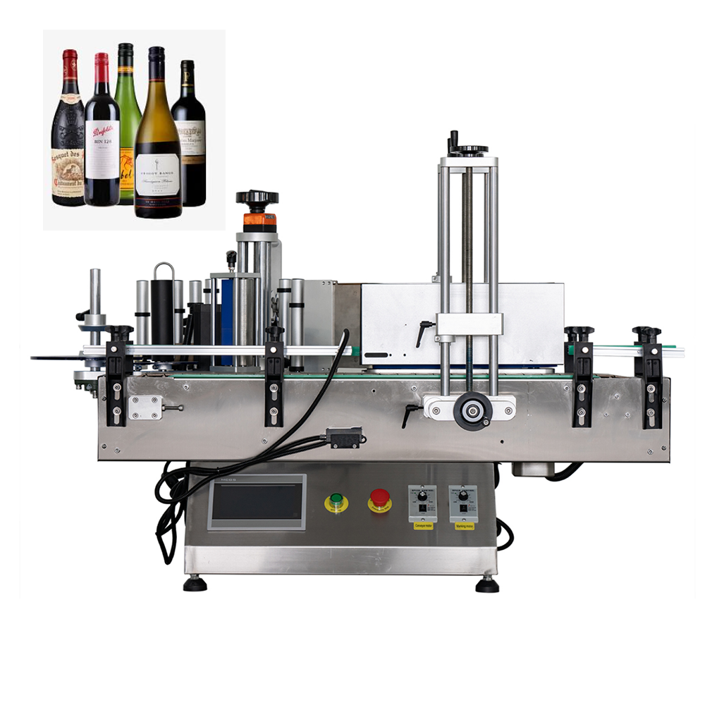 Tabletop Round Small Automatic Labeling Machine Round Square Bottle Cosmetic Wine Beverage Glass Bottle Labeling Machine