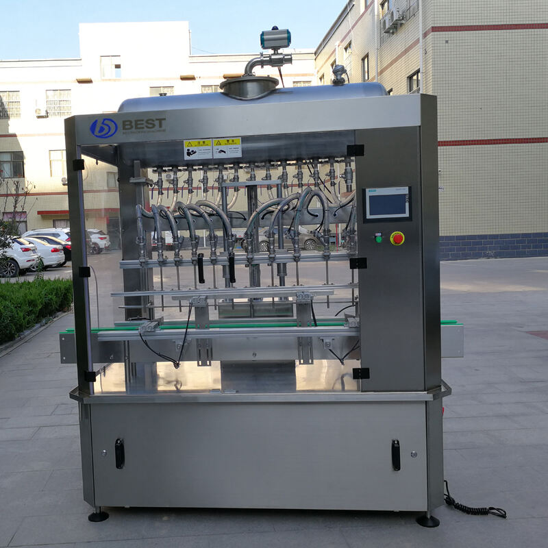 12-Head Gravity Liquid Filling Machine manufacture