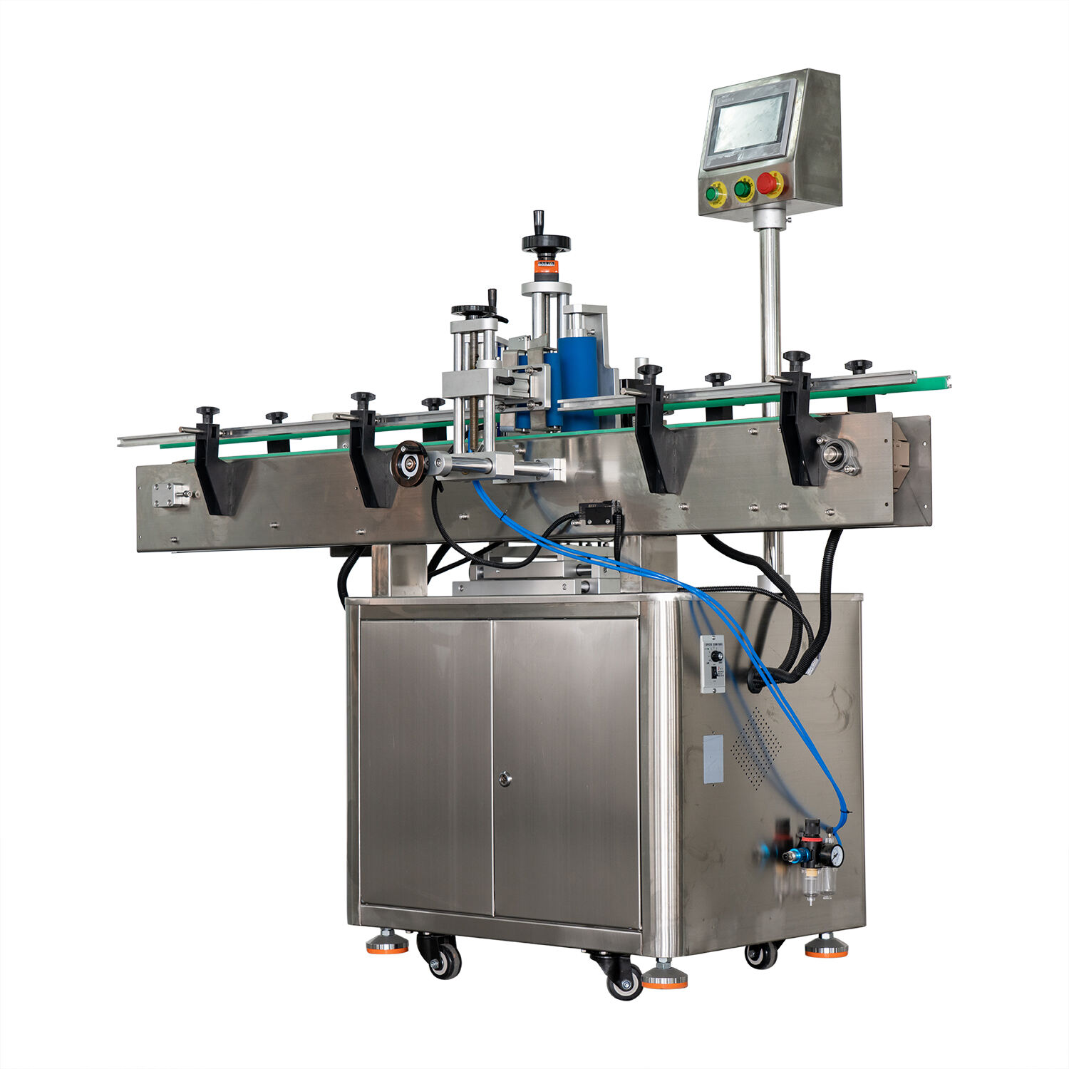 High Accuracy Automatic Orientation Liquid Soap Plastic Round Bottle Labeling Machine