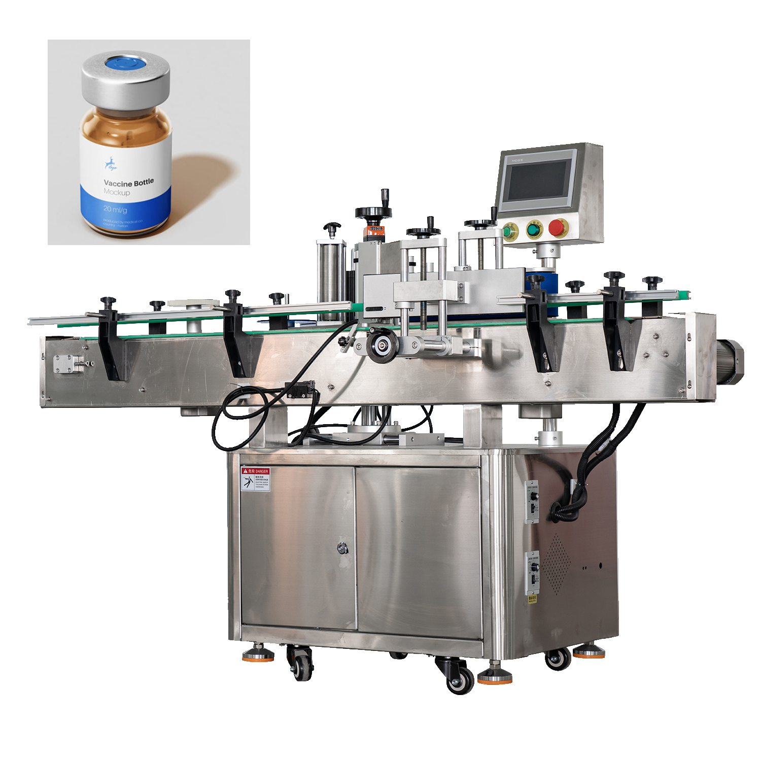 High-Accuracy Mechanical Electric Automatic Labeling Machine for Round Bottles