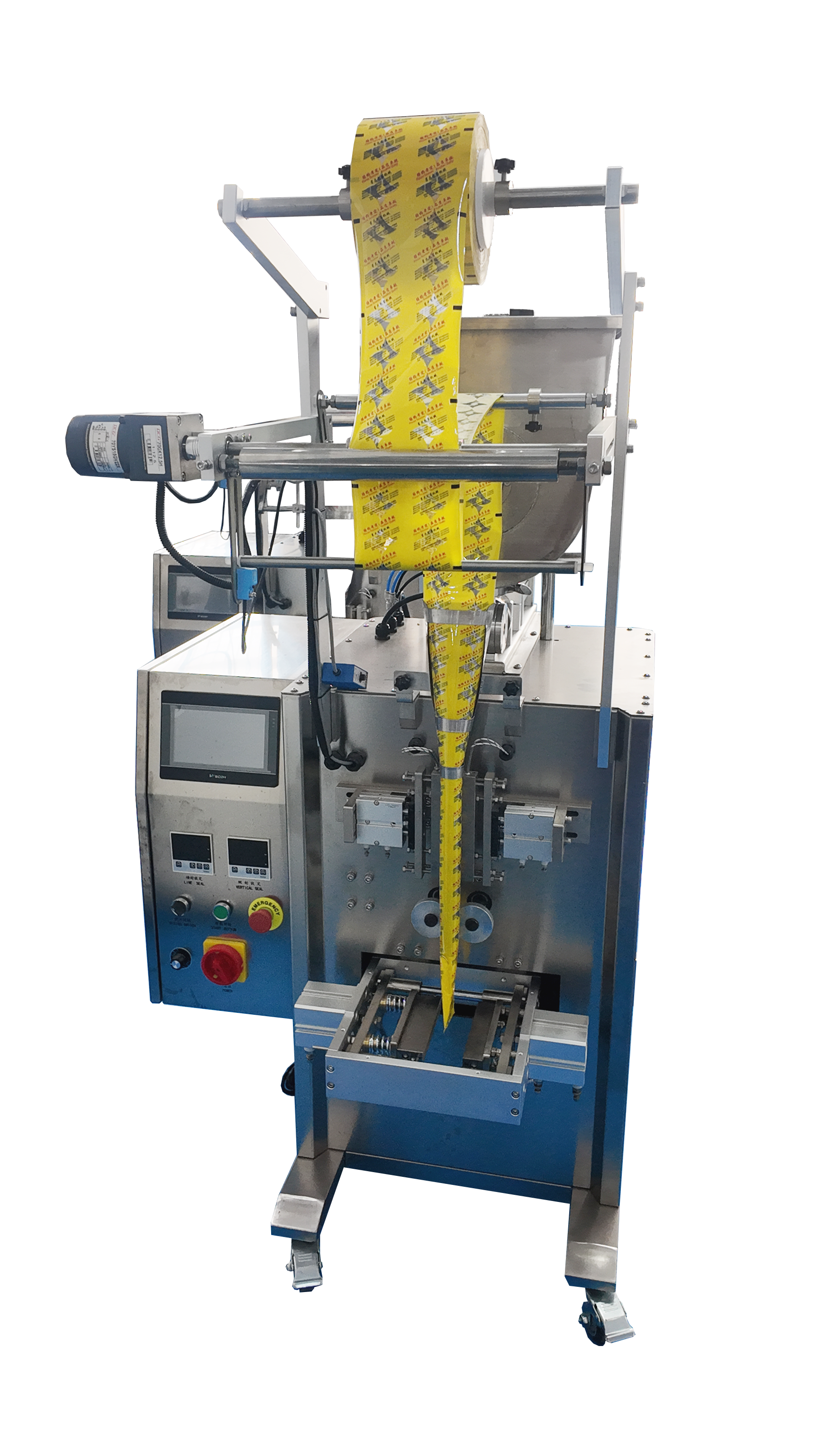 Snack Industry Nuts, Beans, Cereals, and Seed Granules Weighing Filling Sealing Packaging Machine with Coding Machine