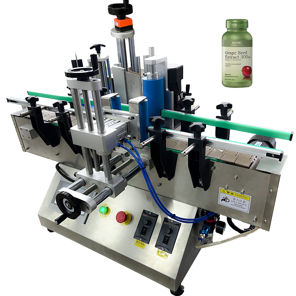 High Quality Auto Labeling Machine Small Tabletop Round Bottle Label Applicator Machine With Coding Machine Function