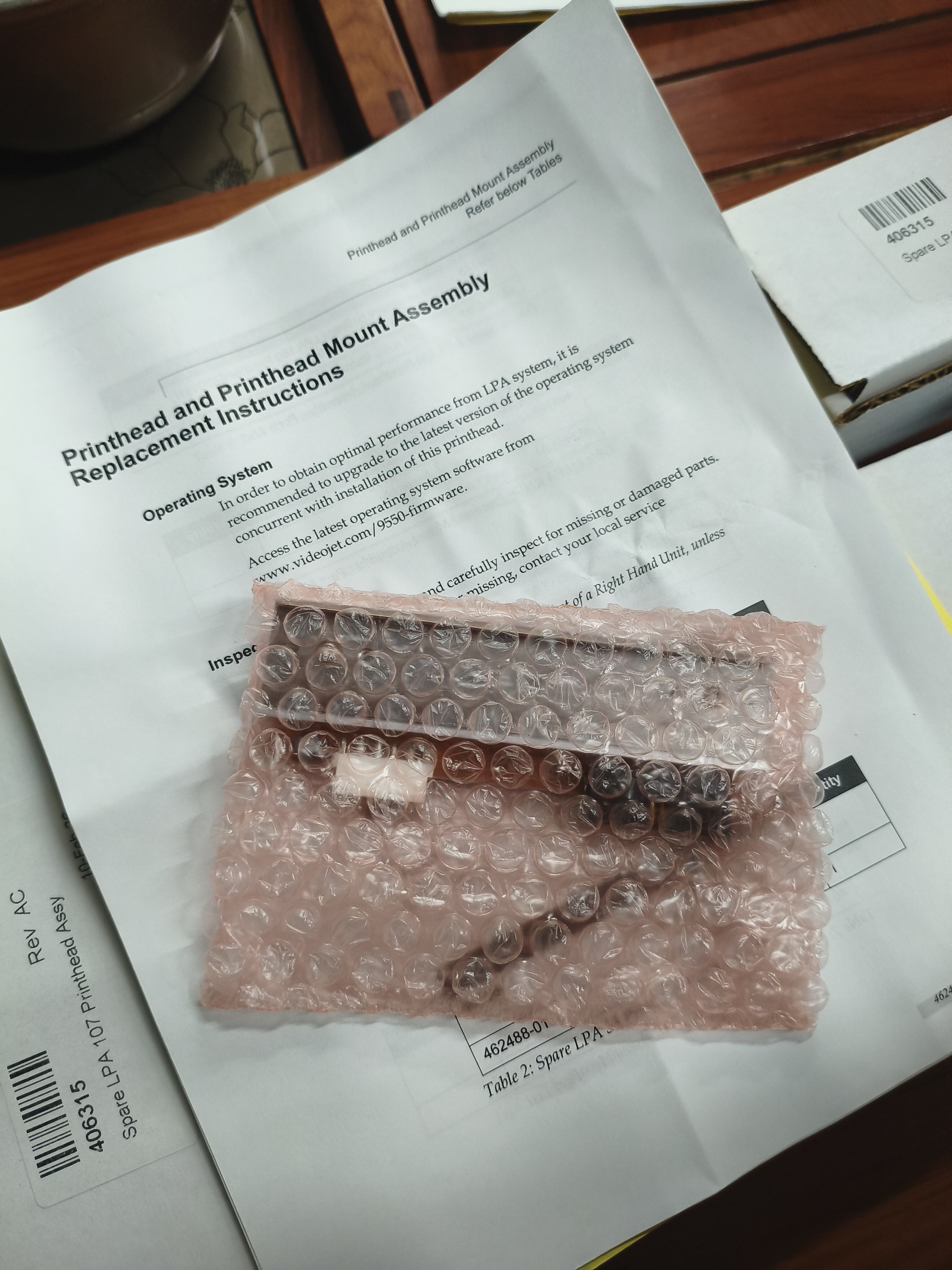 Hosszú élettartamú nyomtatófej a Videojet 9550 nyomtatóhoz