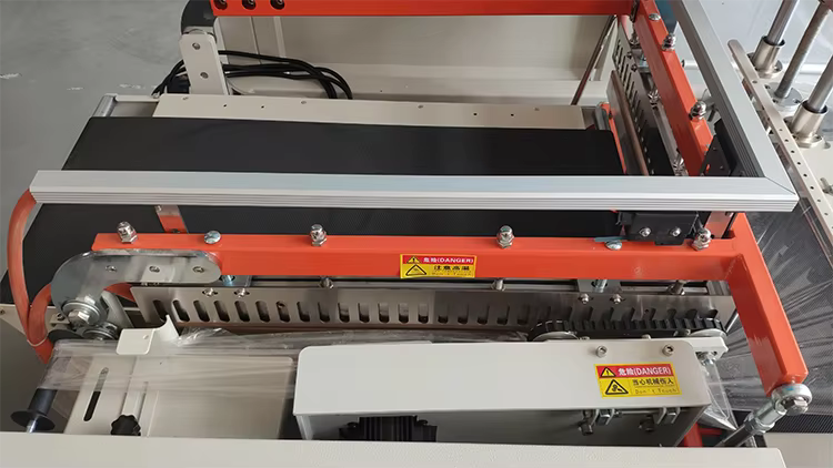 egg shrink wrapping machine auto sealing cutting heat shrink wrap packing automatic shrink wrapping tunnel machine-15