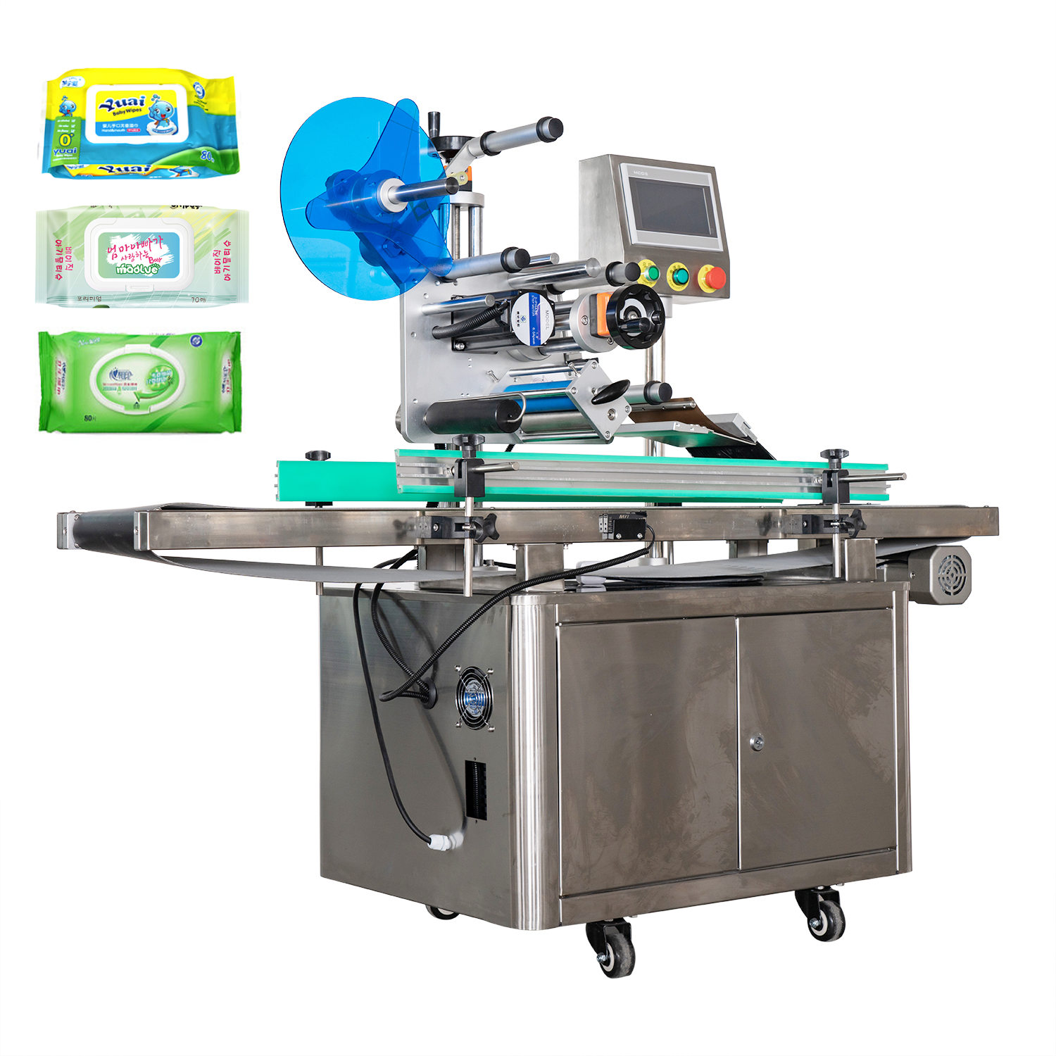 Flat Surface Labeling Machine for Labeling on Wet Wipes