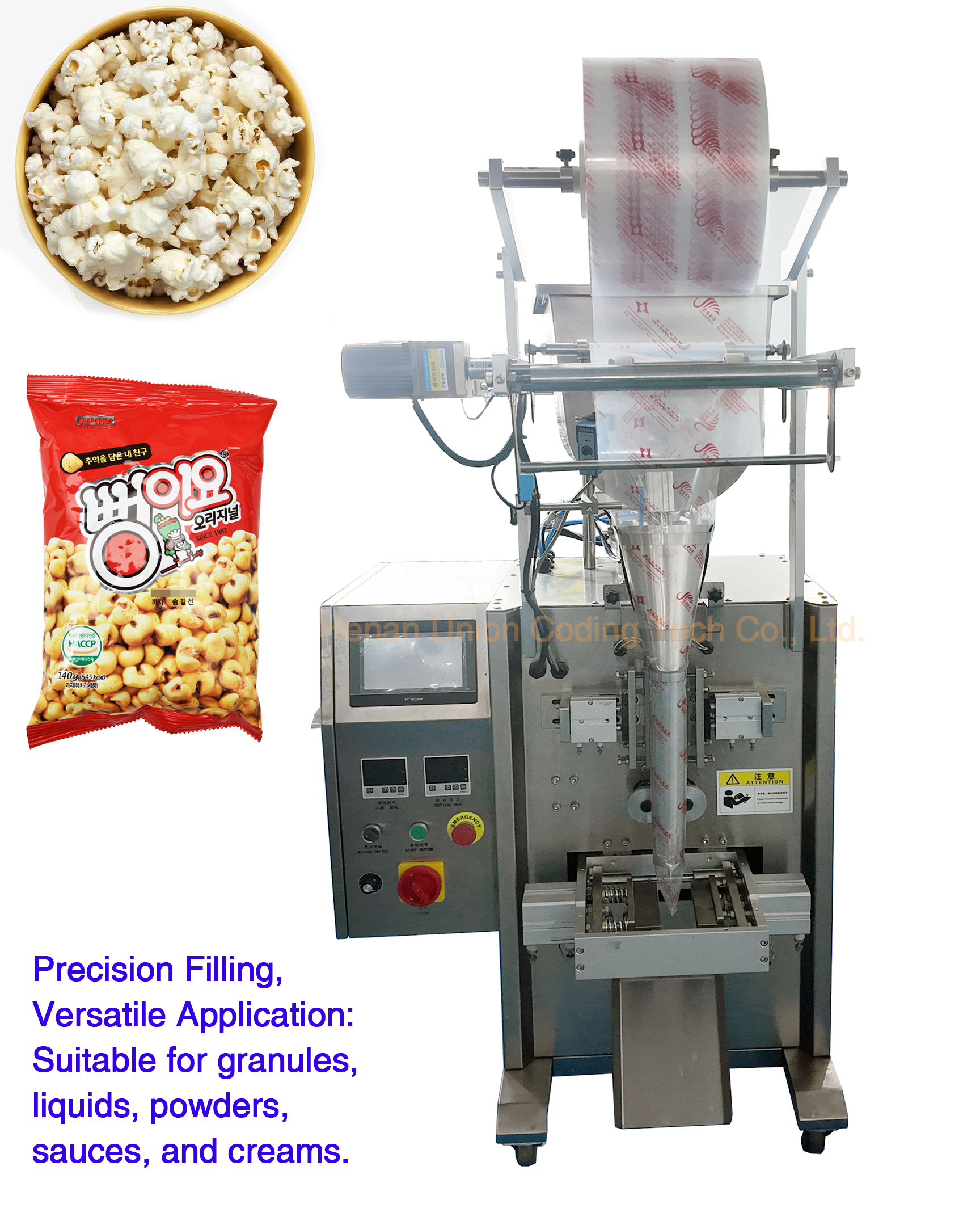 500g 1000g Filling Sealing Potato Chips Grain Nuts Sugar Rice Popcorn Beans Sachet Snacks Food Multi-function Packaging Machines