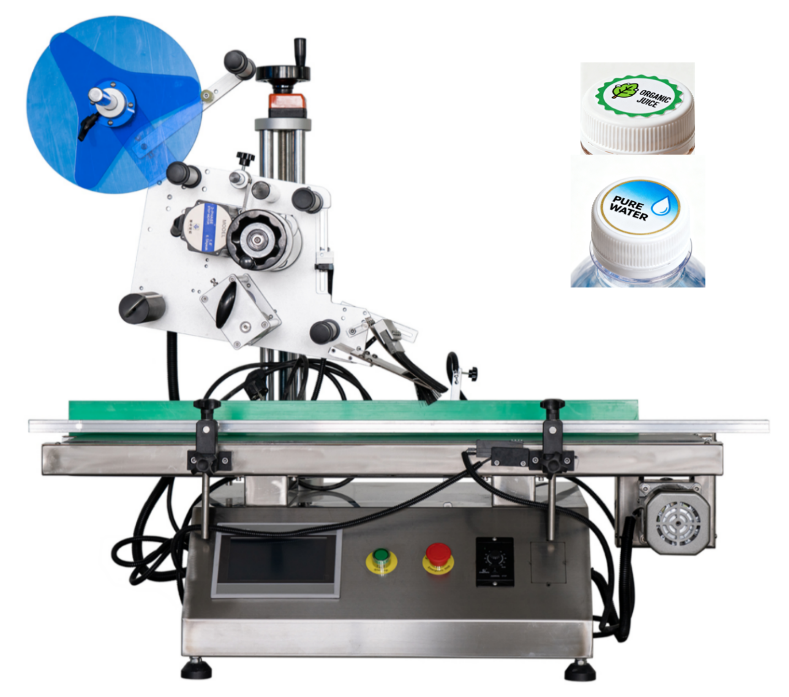 Desktop Bag Pouch Top Flat Surface Label Sticker Applicator Plastic Paper Box Small Bottle Self. Adhesive Automatic Labeling Machine